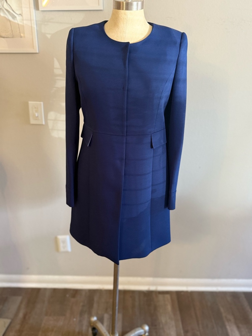 Bariloche Navy Long Sleeve Shift Dress